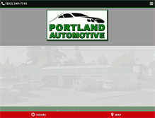 Tablet Screenshot of portlandautomotiveinc.com